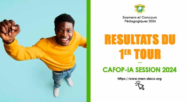 Côte d'Ivoire : Consulter les résultats du concours CAFOP-IA 2024 premier tour