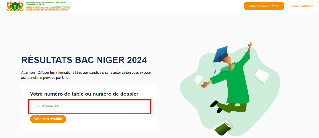 Comment consulter les résultats du BAC Niger 2024 sur resultats.officebacniger.com ?